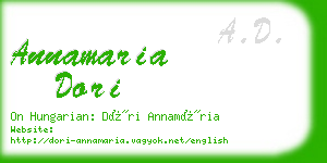 annamaria dori business card